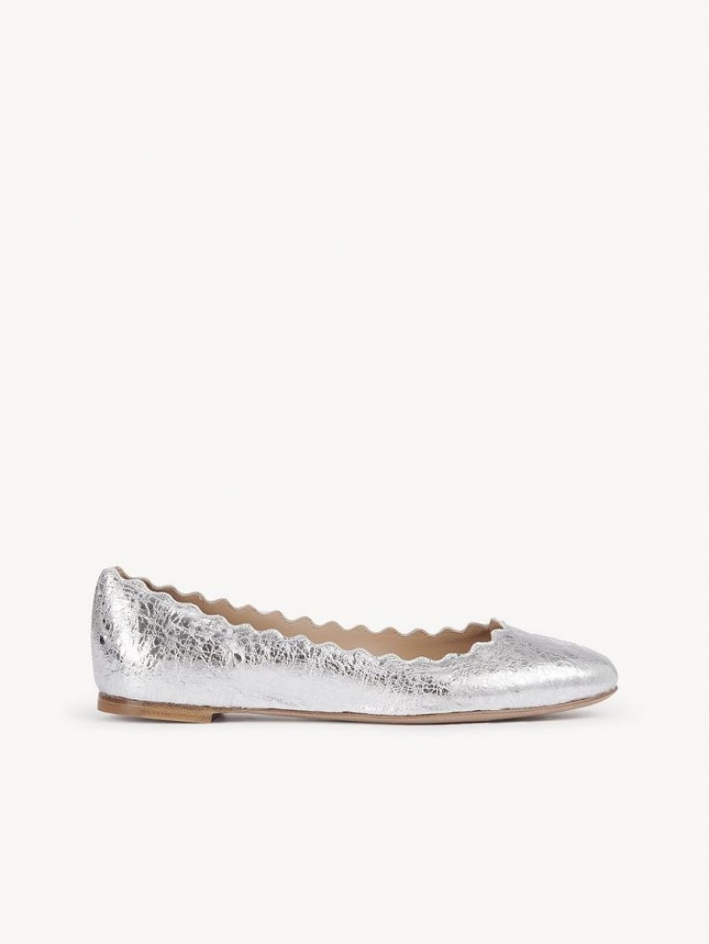 Ballet Flat Chloe Lauren Plateadas | CHE-SR14271