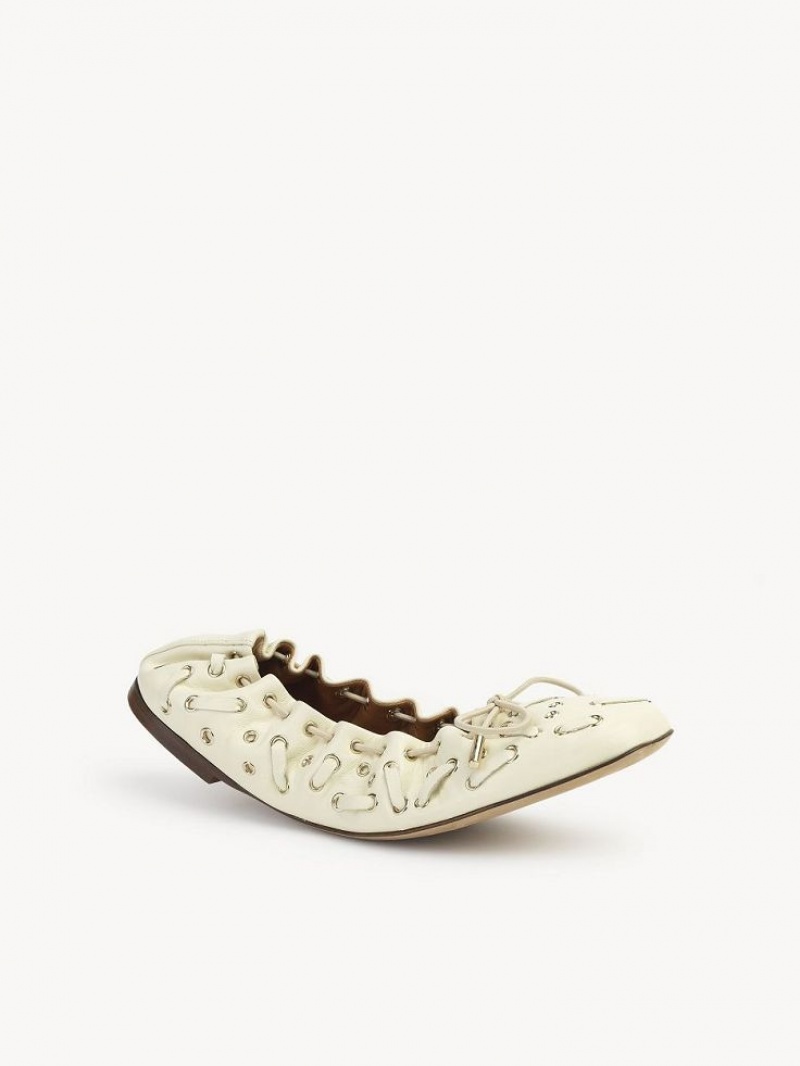 Ballet Flat Chloe Oracia Blancas | CHE-SR14266