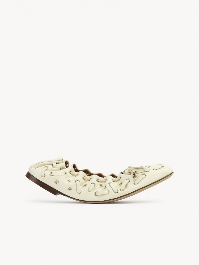 Ballet Flat Chloe Oracia Blancas | CHE-SR14266