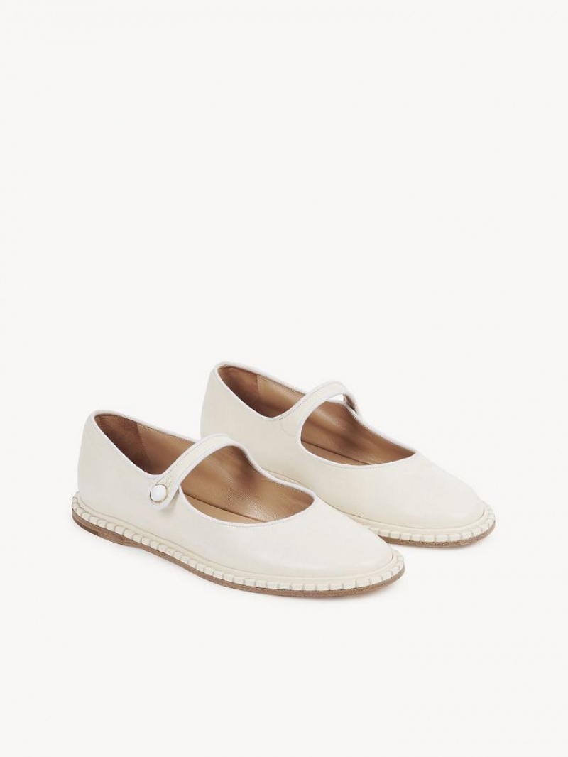 Ballet Flat Chloe Rubie Blancas | CHE-SR14259