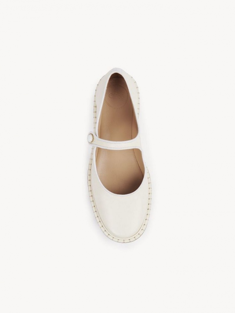 Ballet Flat Chloe Rubie Blancas | CHE-SR14259