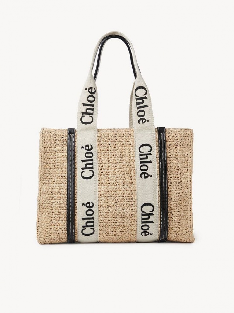 Baskets Chloe Medium Woody Tote Marrones | CHE-SR13656