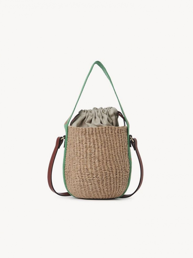 Baskets Chloe Small Woody Verde Naranjas | CHE-SR13629