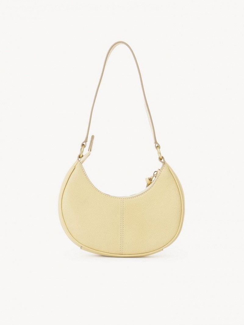 Bolsa De Hombro Chloe Hana Half Moon Amarillo | CHE-SR14661