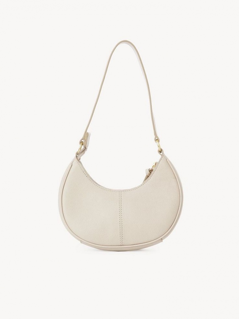 Bolsa De Hombro Chloe Hana Half Moon Beige | CHE-SR14662