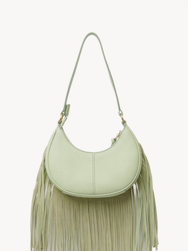 Bolsa De Hombro Chloe Hana Half Moon Verde | CHE-SR14660