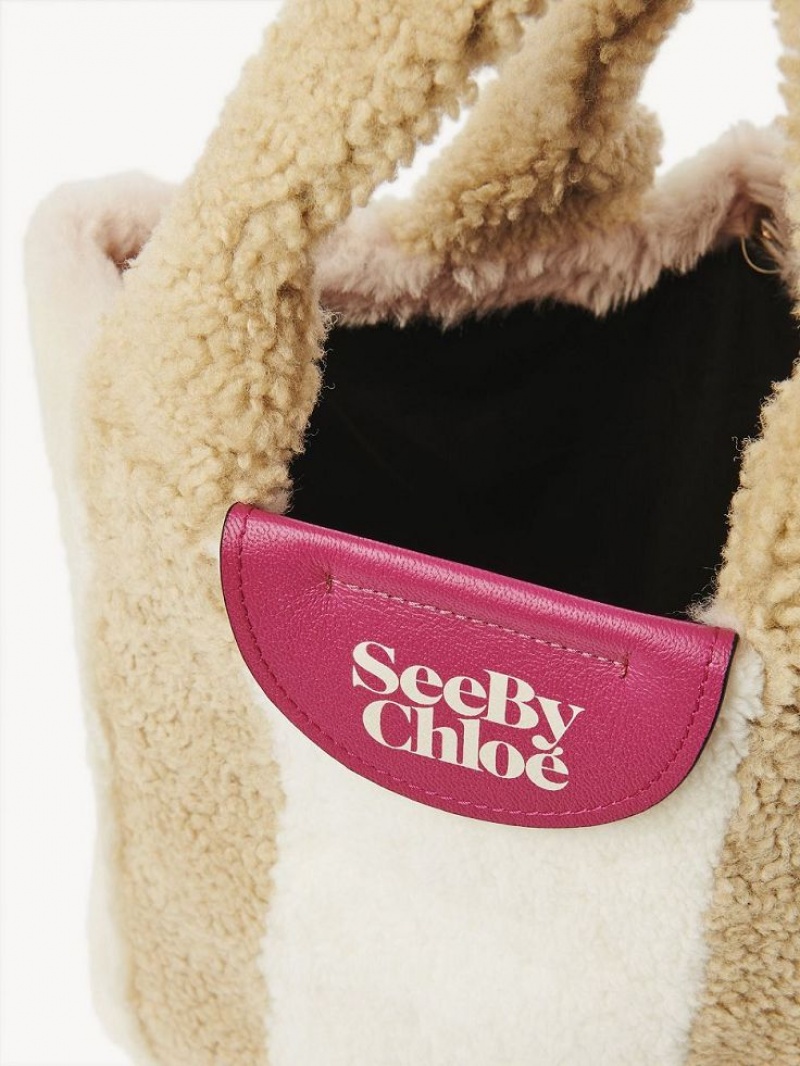 Bolsa De Hombro Chloe Huggy Beige | CHE-SR14591