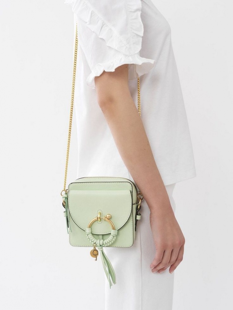 Bolsa De Hombro Chloe Joan Camera Verde | CHE-SR14677