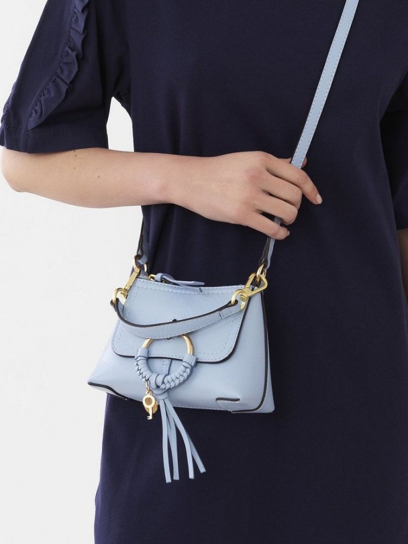 Bolsa De Hombro Chloe Joan Mini Azules | CHE-SR14689