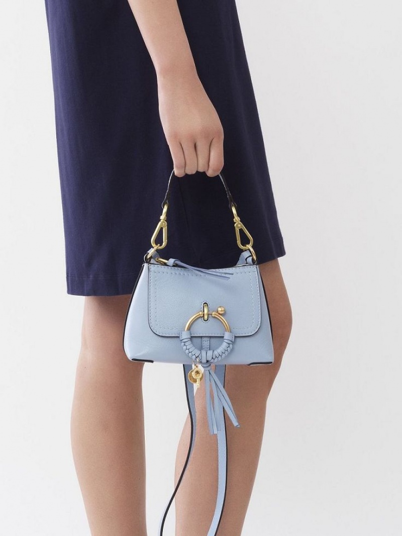 Bolsa De Hombro Chloe Joan Mini Azules | CHE-SR14689