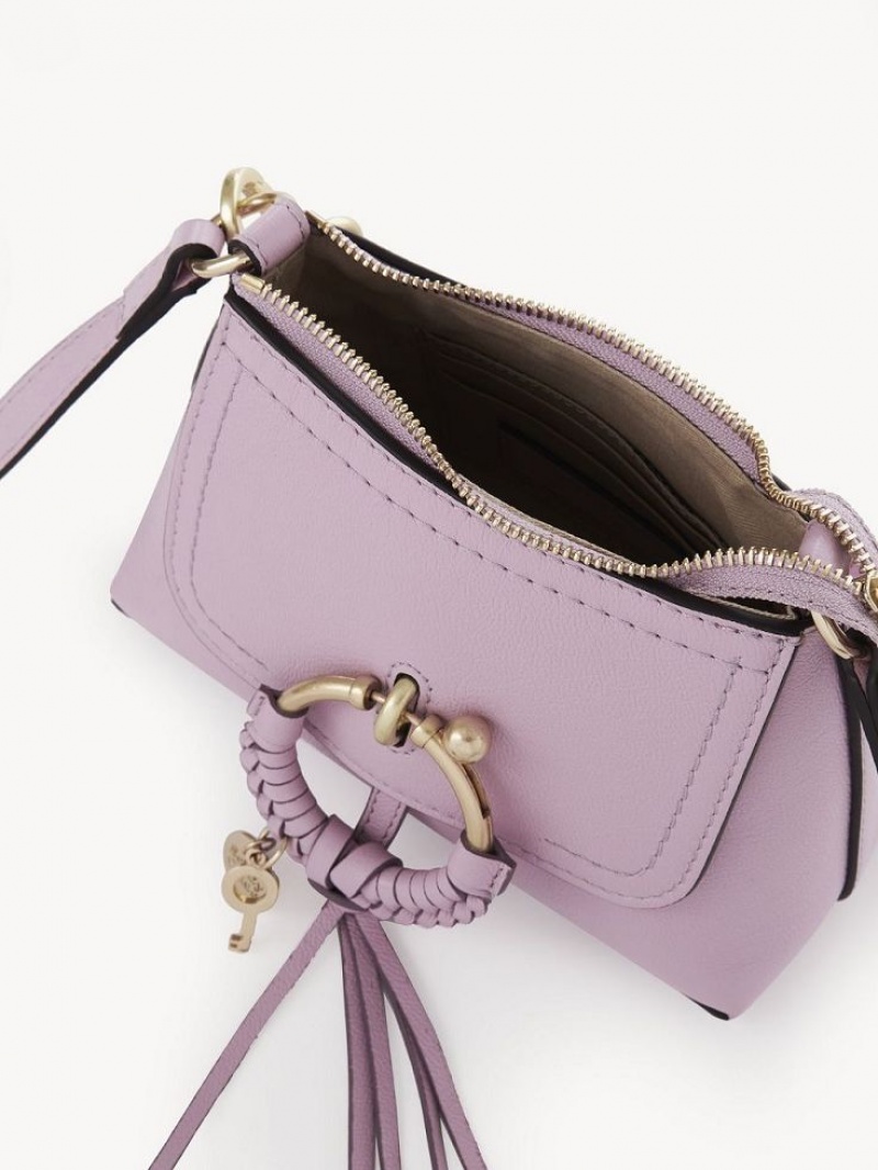 Bolsa De Hombro Chloe Joan Mini Lavanda Blancas | CHE-SR14686