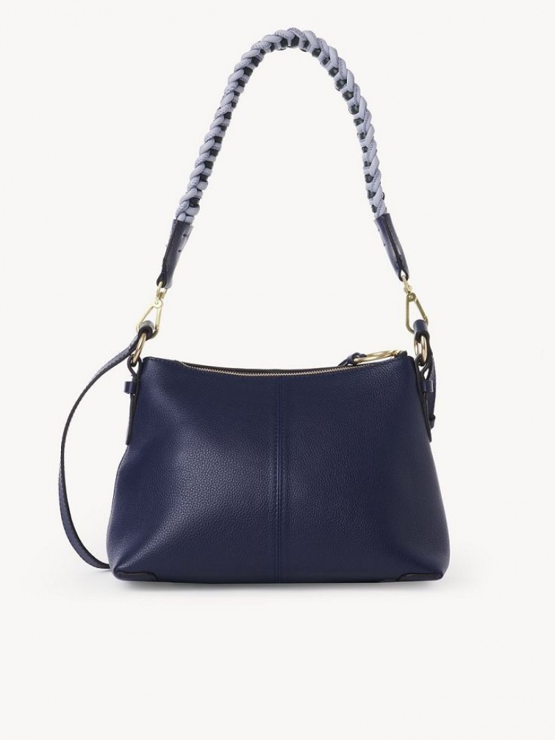 Bolsa De Hombro Chloe Joan Small Azul Marino | CHE-SR14647