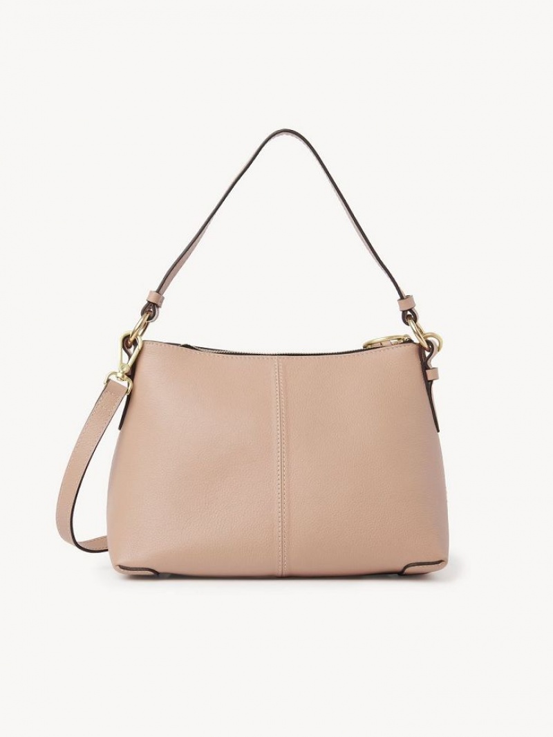 Bolsa De Hombro Chloe Joan Small Cafe Rosas | CHE-SR14697