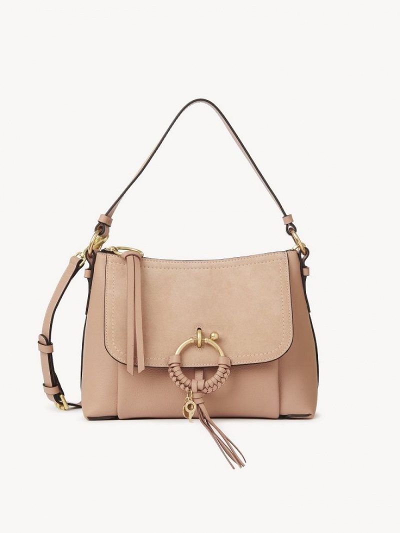 Bolsa De Hombro Chloe Joan Small Cafe Rosas | CHE-SR14697