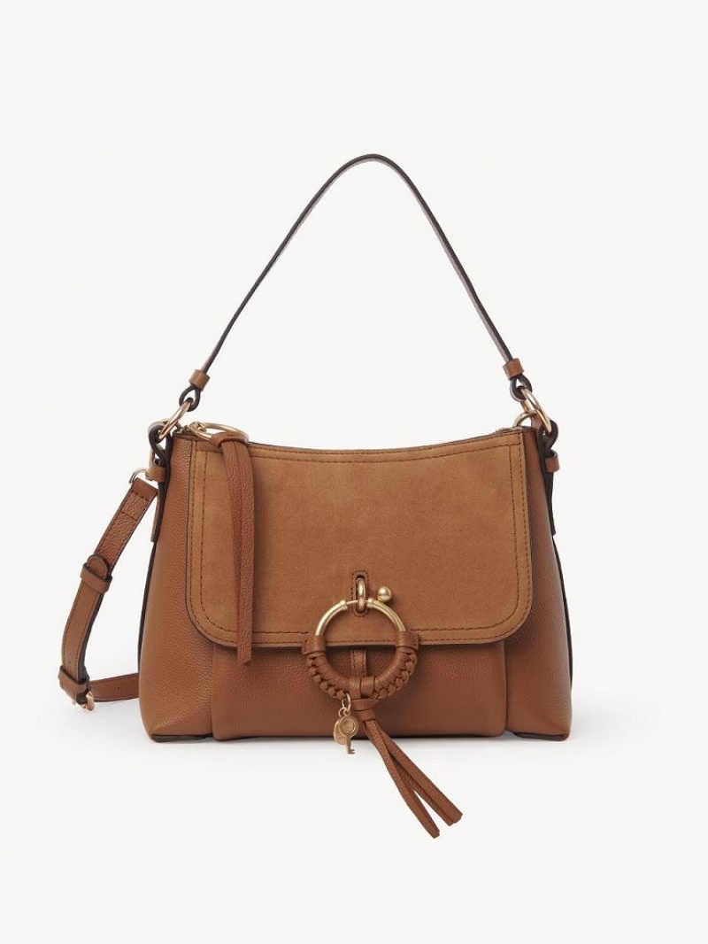 Bolsa De Hombro Chloe Joan Small Marrones | CHE-SR14680