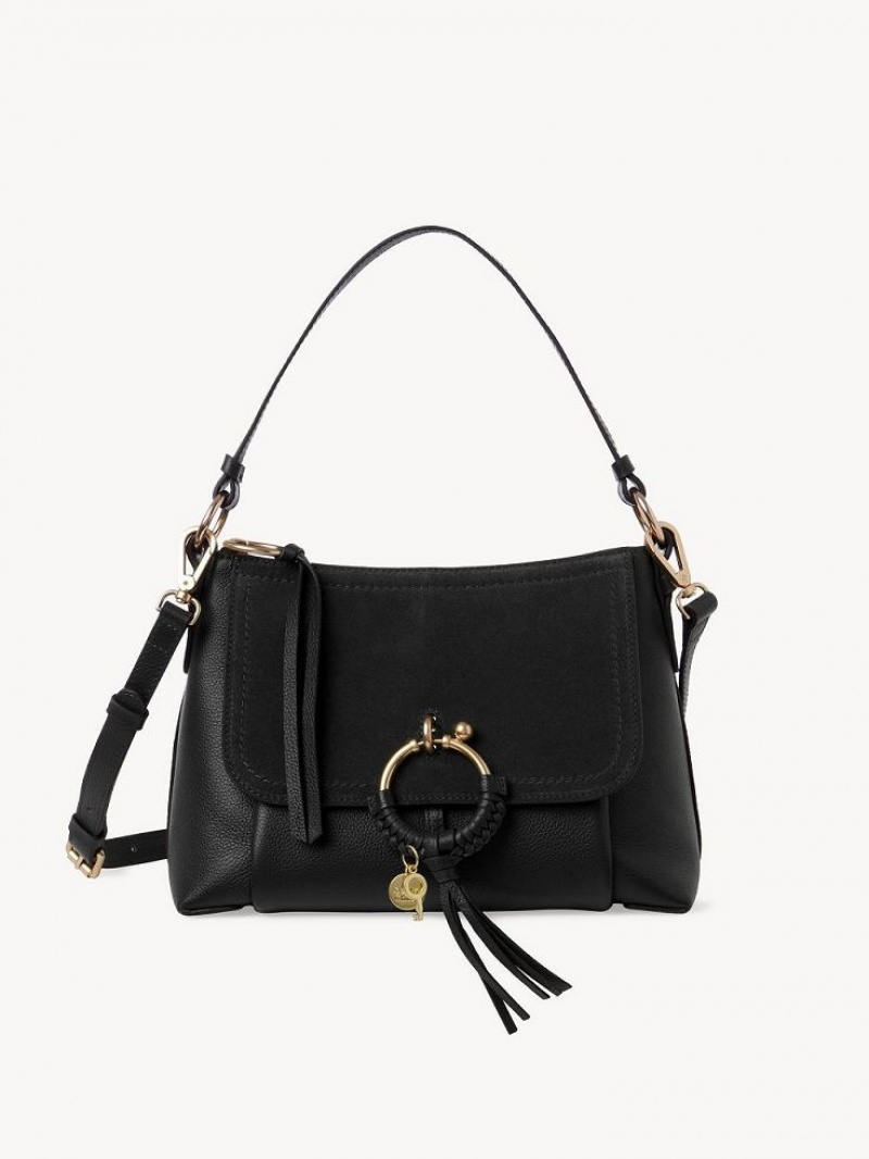 Bolsa De Hombro Chloe Joan Small Negras | CHE-SR14649