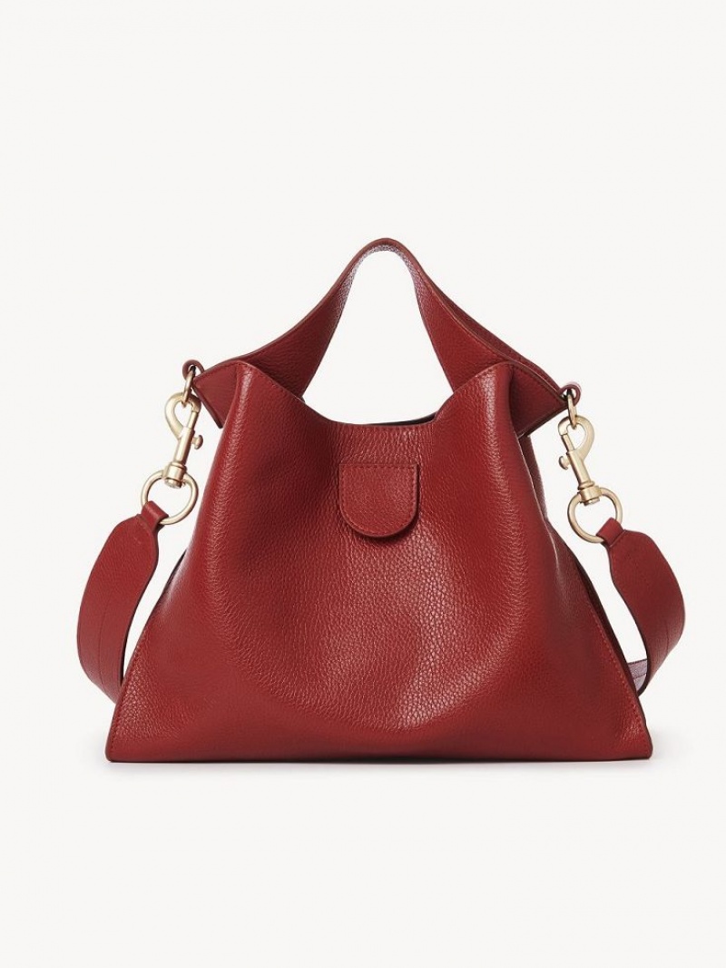 Bolsa De Hombro Chloe Joan Small Top Handle Rojas | CHE-SR14601