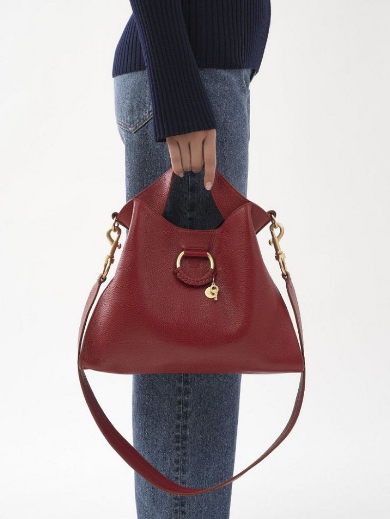 Bolsa De Hombro Chloe Joan Small Top Handle Rojas | CHE-SR14601