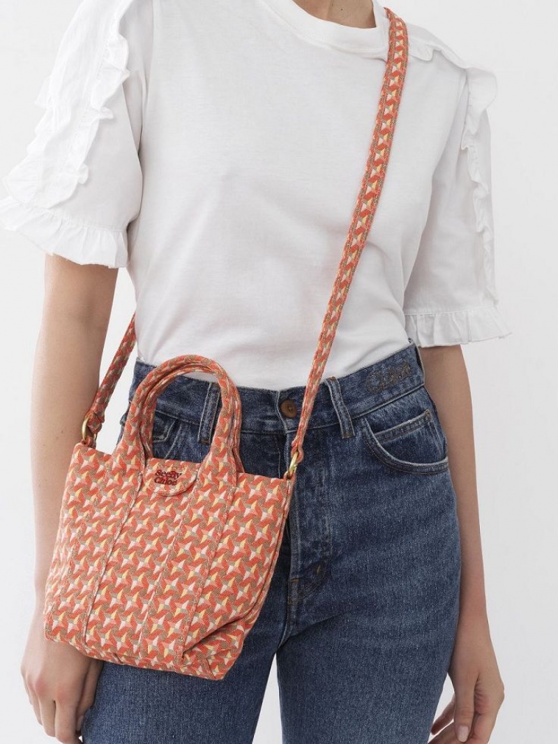 Bolsa De Hombro Chloe Laetizia Mini Naranjas | CHE-SR14626