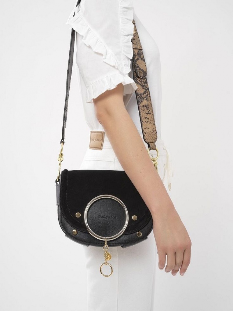 Bolsa De Hombro Chloe Mara Negras | CHE-SR14596