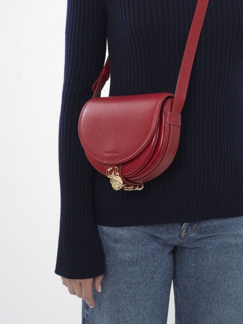 Bolsa De Hombro Chloe Mara Small Saddle Rojas | CHE-SR14602