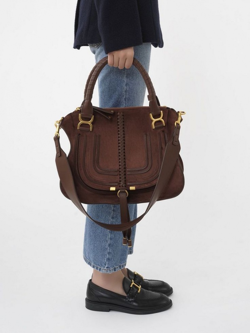 Bolsa De Hombro Chloe Marcie Double Carry Rojas | CHE-SR13437