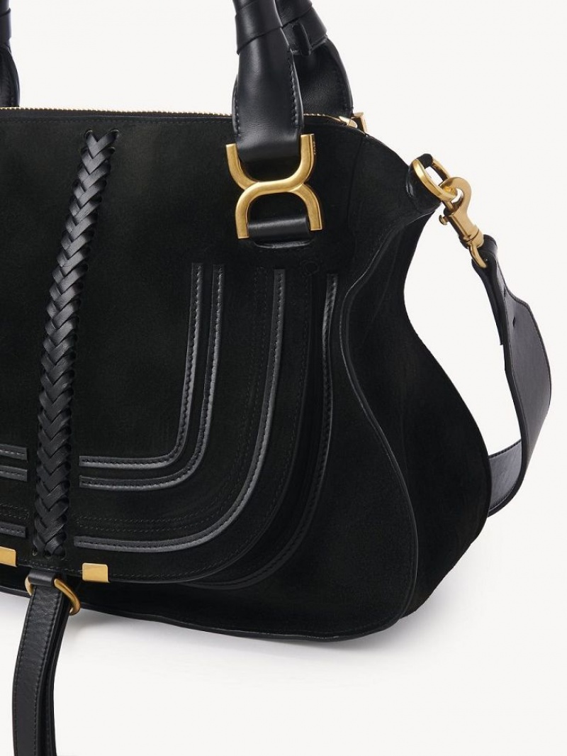 Bolsa De Hombro Chloe Marcie Double Carry Negras | CHE-SR13438