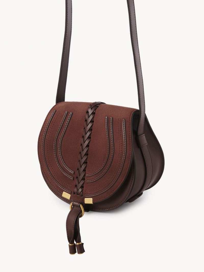 Bolsa De Hombro Chloe Marcie Small Saddle Rojas | CHE-SR13415