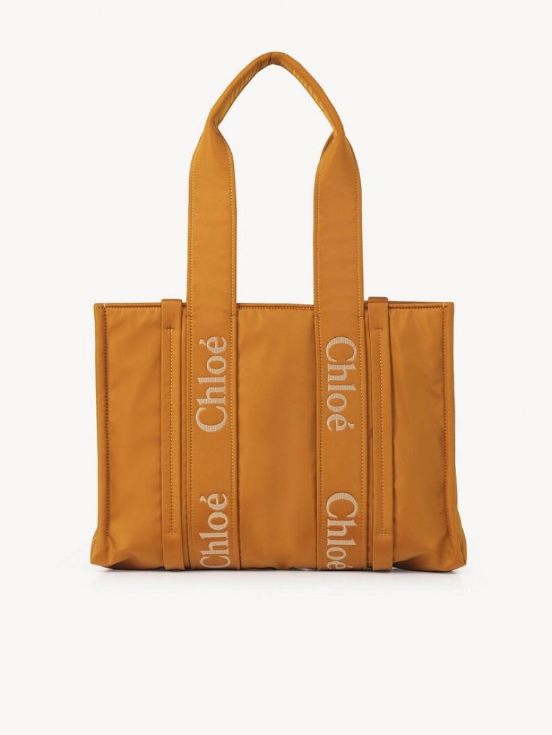 Bolsa De Hombro Chloe Medium Woody Amarillo | CHE-SR13411