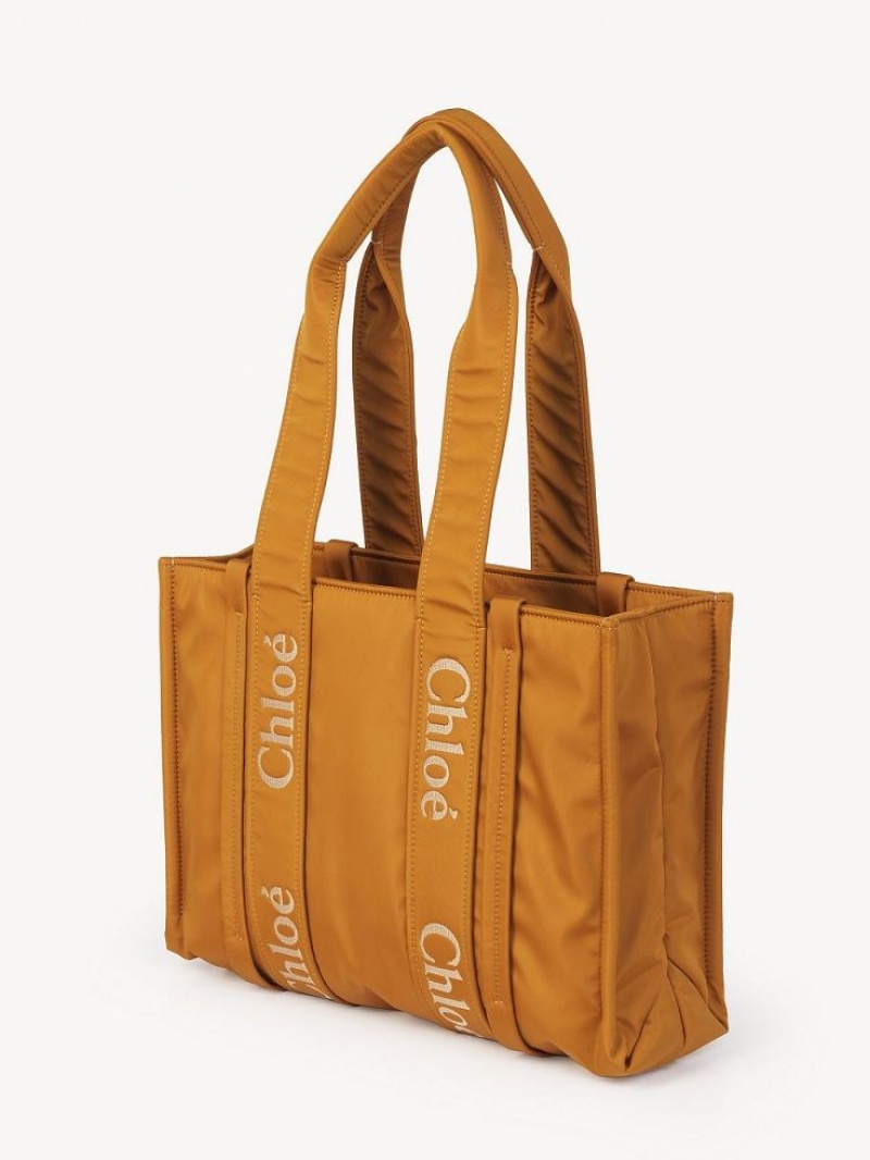 Bolsa De Hombro Chloe Medium Woody Amarillo | CHE-SR13411