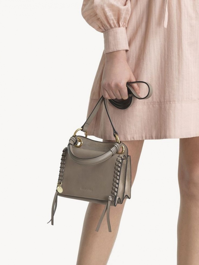 Bolsa De Hombro Chloe Mini Tilda Gris | CHE-SR14636