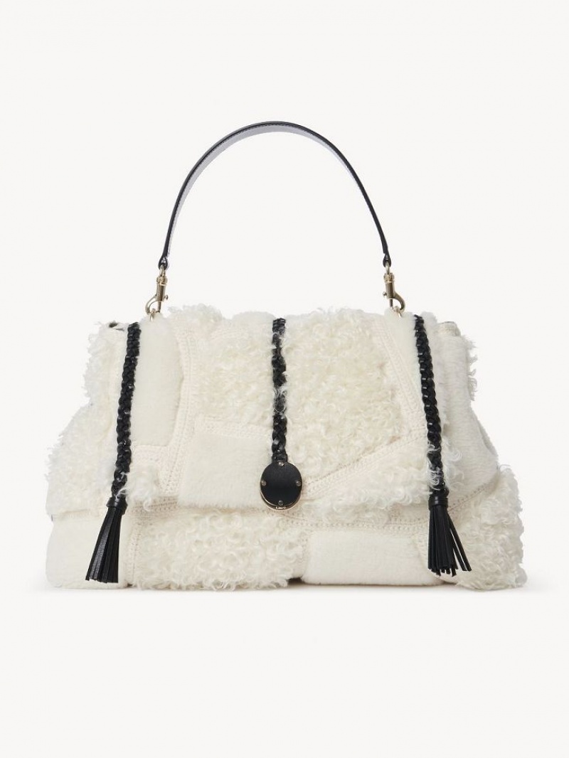 Bolsa De Hombro Chloe Penelope Large Soft Blancas | CHE-SR13442