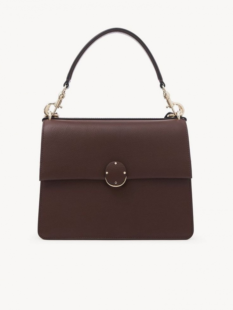 Bolsa De Hombro Chloe Penelope Medium Top Handle Chocolate | CHE-SR13443