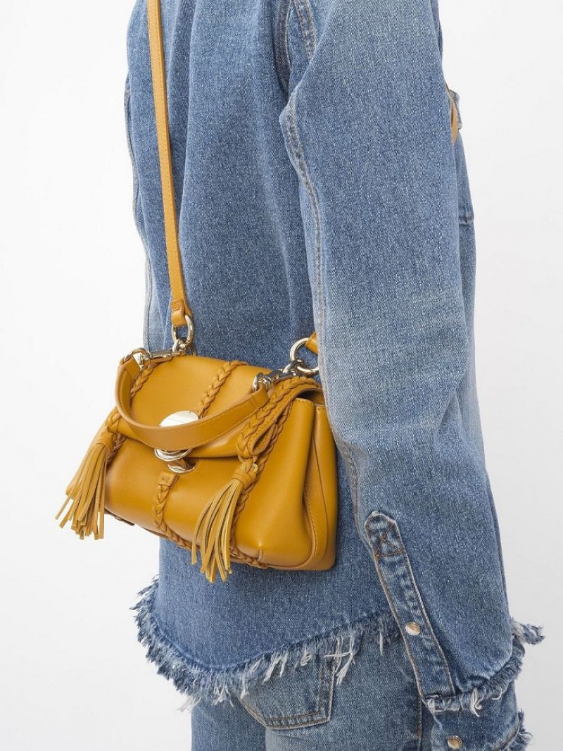 Bolsa De Hombro Chloe Penelope Mini Soft Amarillo | CHE-SR13450