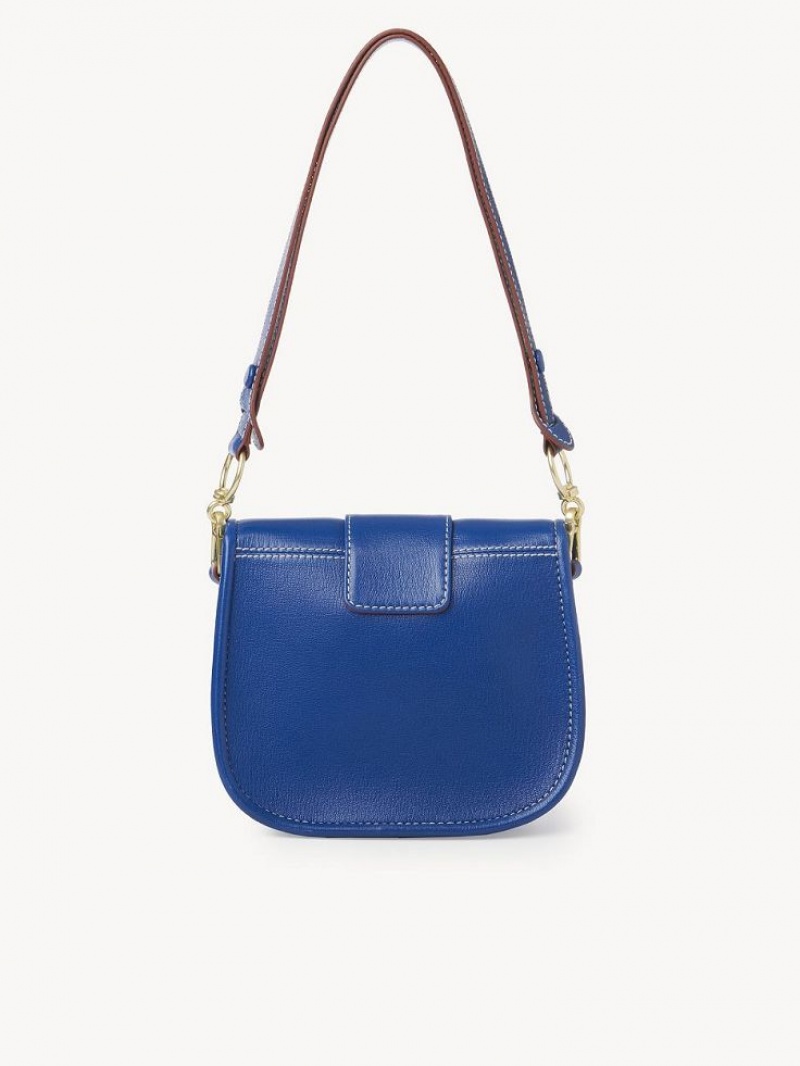 Bolsa De Hombro Chloe Saddie Satchel Azules | CHE-SR14587