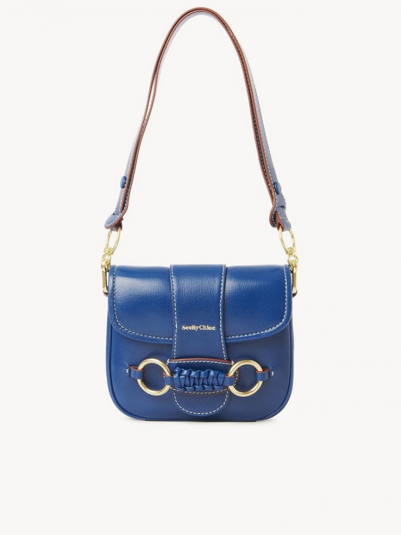 Bolsa De Hombro Chloe Saddie Satchel Azules | CHE-SR14587