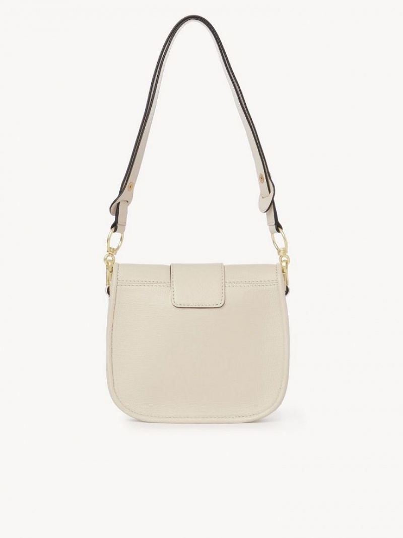 Bolsa De Hombro Chloe Saddie Satchel Beige | CHE-SR14668