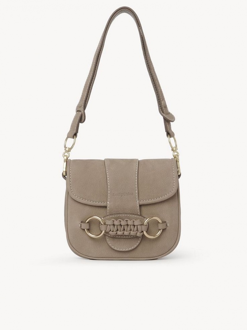 Bolsa De Hombro Chloe Saddie Satchel Gris | CHE-SR14666