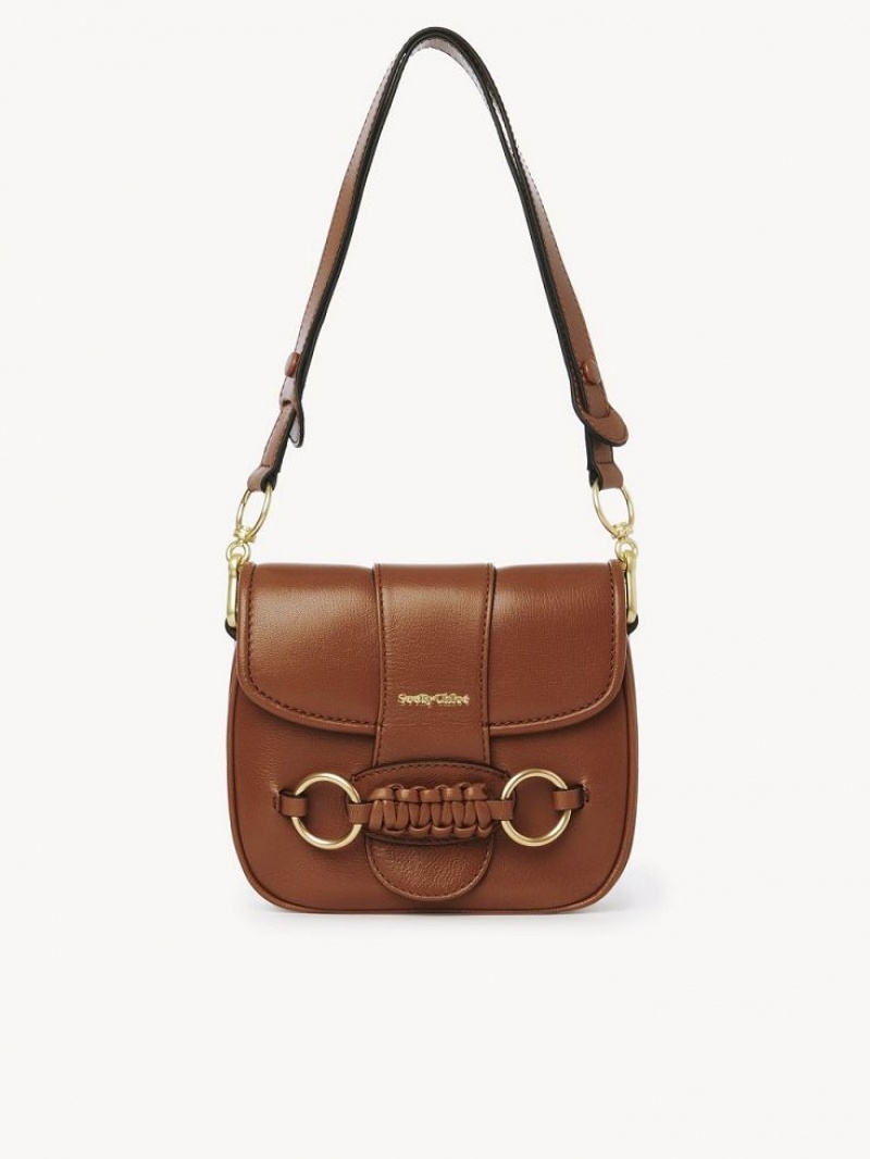 Bolsa De Hombro Chloe Saddie Satchel Marrones | CHE-SR14632