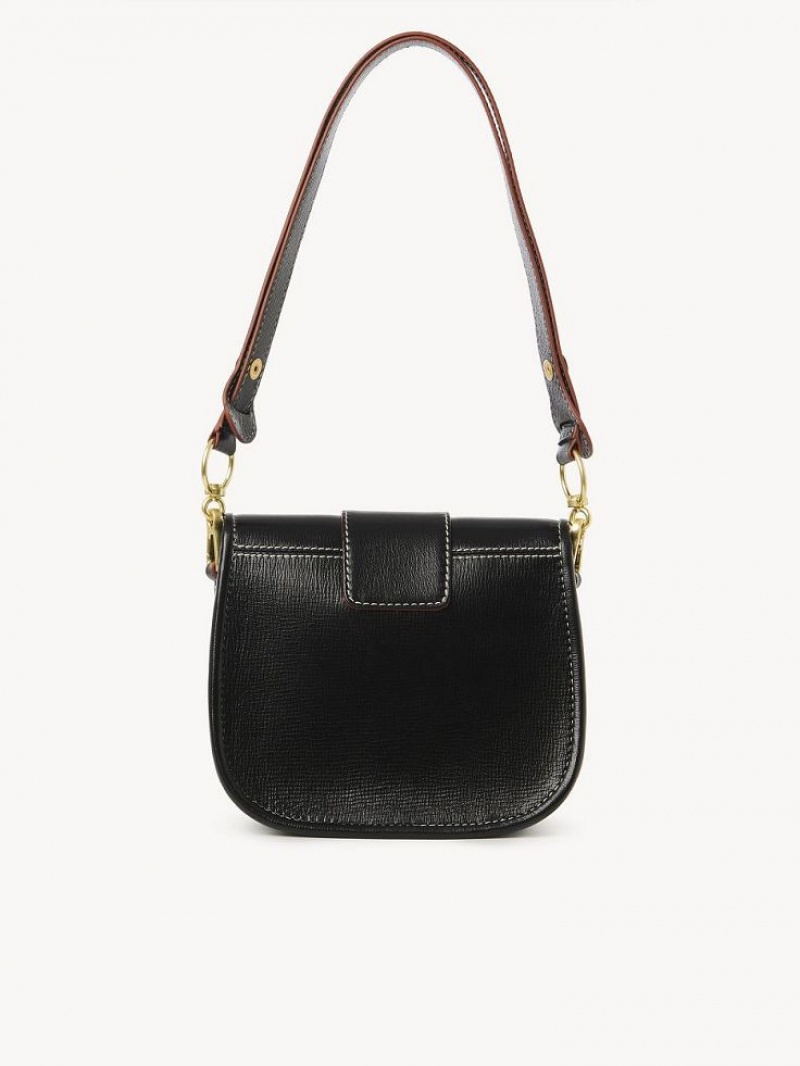 Bolsa De Hombro Chloe Saddie Satchel Negras | CHE-SR14665