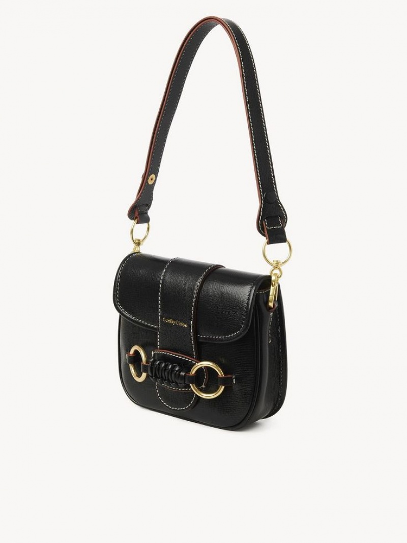 Bolsa De Hombro Chloe Saddie Satchel Negras | CHE-SR14665