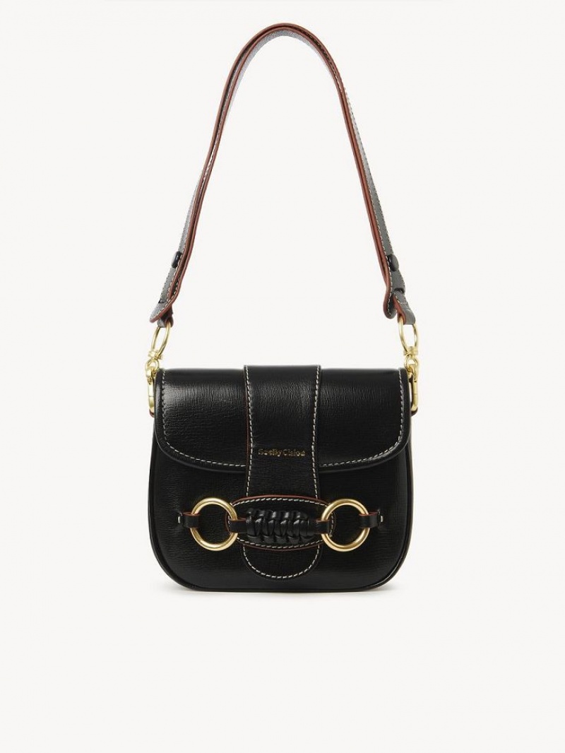 Bolsa De Hombro Chloe Saddie Satchel Negras | CHE-SR14665