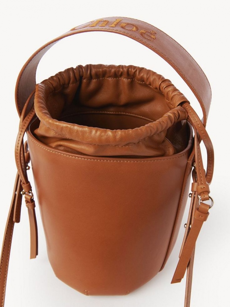 Bolsa De Hombro Chloe Sense Bucket Marrones | CHE-SR13417