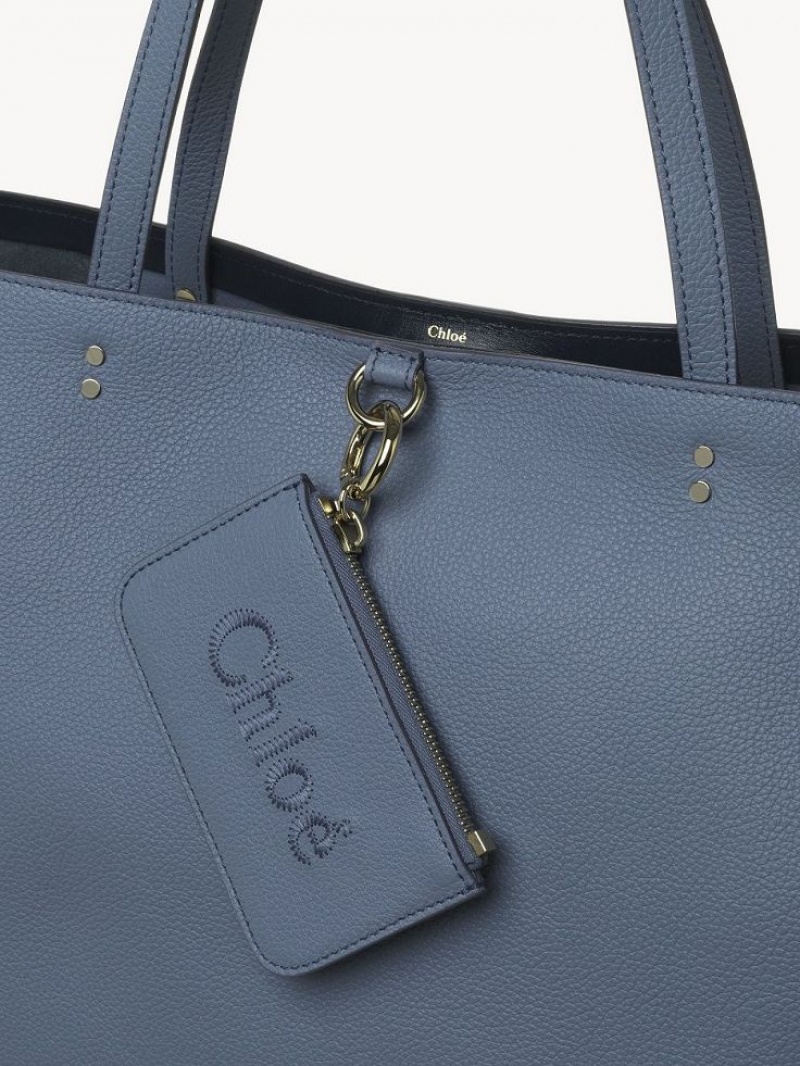 Bolsa De Hombro Chloe Sense Medium East-west Azules Oscuro | CHE-SR13454