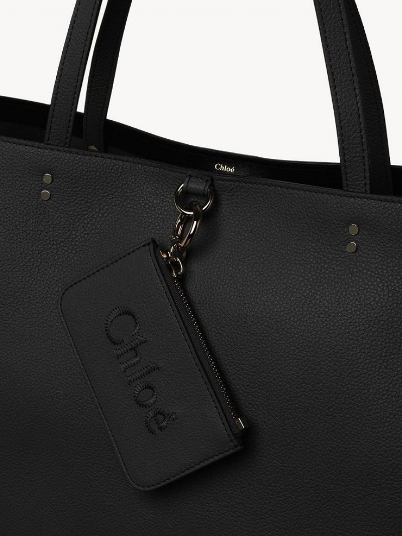 Bolsa De Hombro Chloe Sense Medium East-west Negras | CHE-SR13455