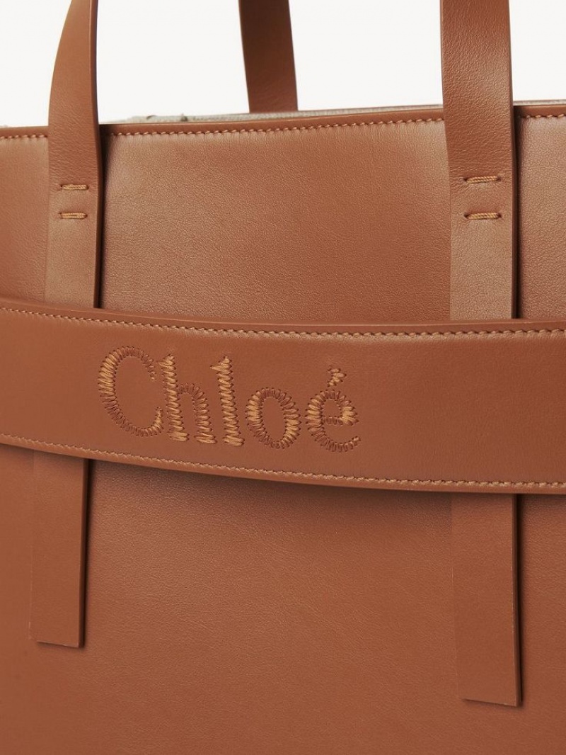 Bolsa De Hombro Chloe Sense Medium Marrones | CHE-SR13424