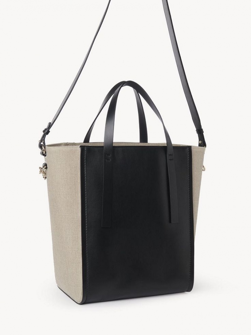 Bolsa De Hombro Chloe Sense Medium Negras | CHE-SR13423