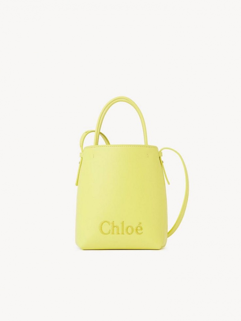 Bolsa De Hombro Chloe Sense Micro Amarillo | CHE-SR13408