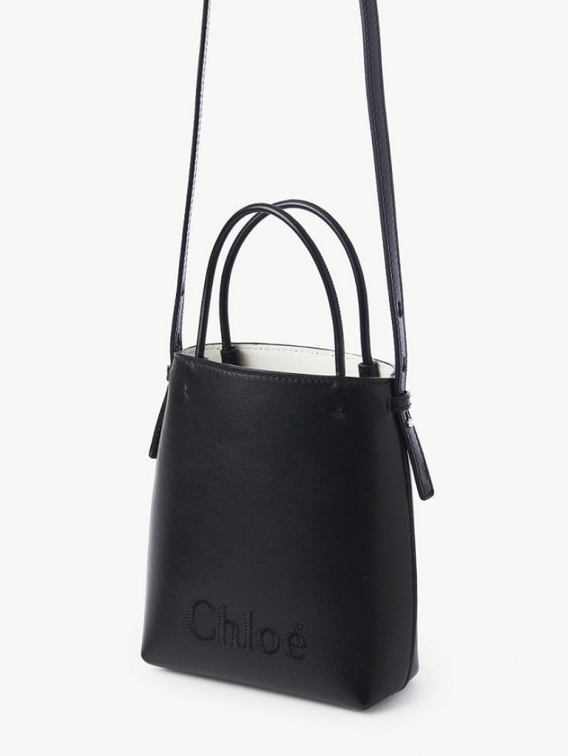 Bolsa De Hombro Chloe Sense Micro Negras | CHE-SR13404