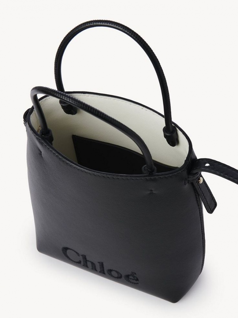 Bolsa De Hombro Chloe Sense Micro Negras | CHE-SR13404